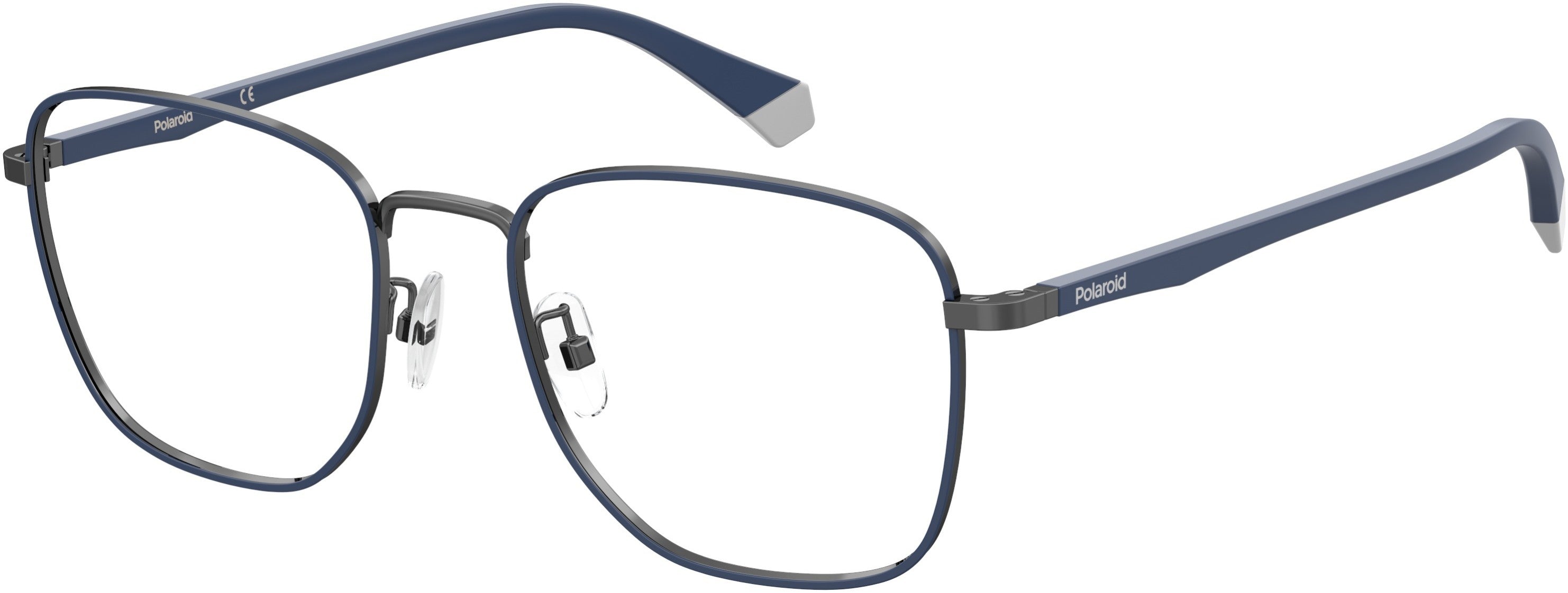 Polaroid Core Polaroid D 390/G Square Eyeglasses 0V81-0V81  Dark Ruthenium Black (00 Demo Lens)