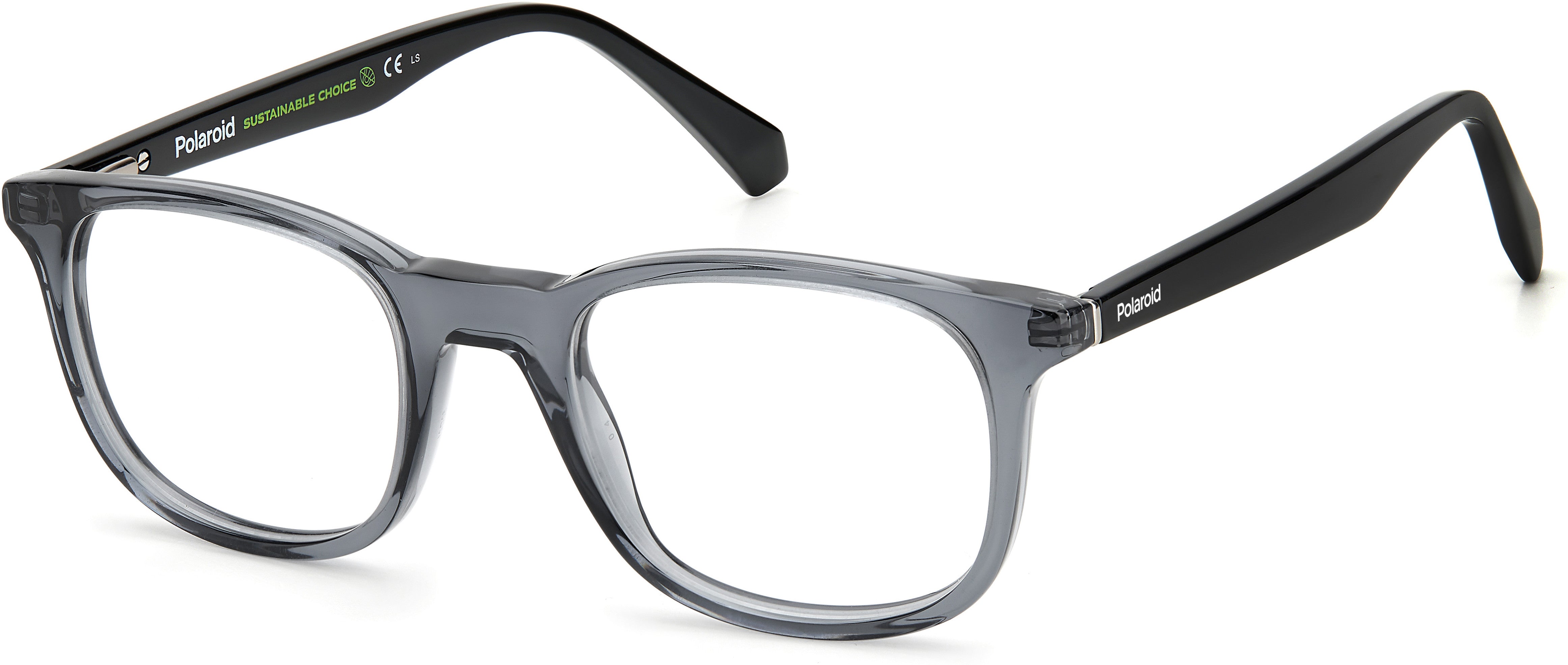 Polaroid Core Polaroid D 424 Square Eyeglasses 0KB7-0KB7  Gray (00 Demo Lens)