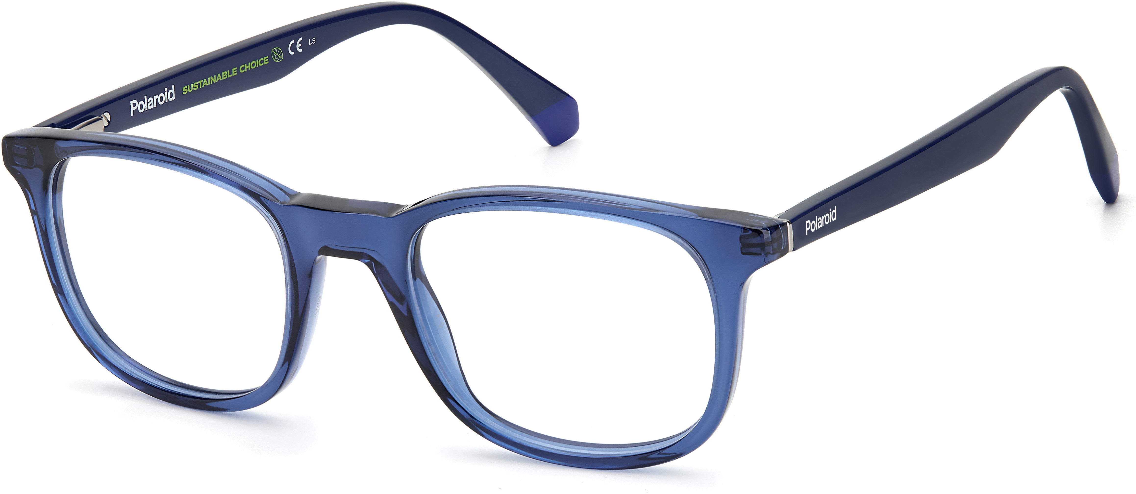 Polaroid Core Polaroid D 424 Square Eyeglasses 0PJP-0PJP  Blue (00 Demo Lens)