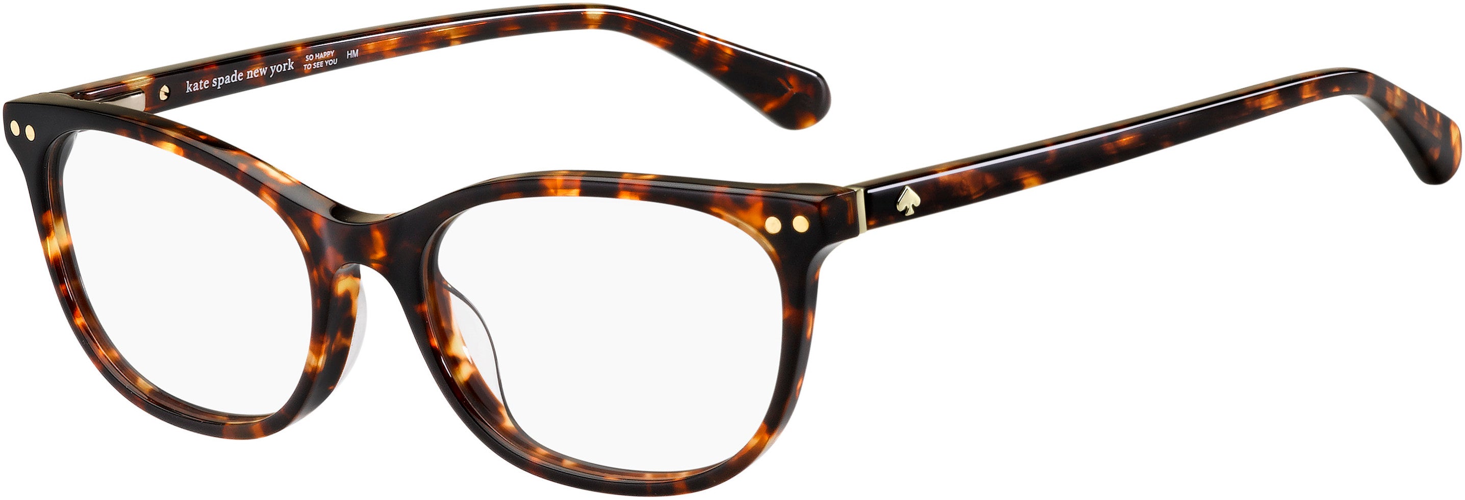 Kate Spade Raelynn Cat Eye/butterfly Eyeglasses 0086-0086  Dark Havana (00 Demo Lens)