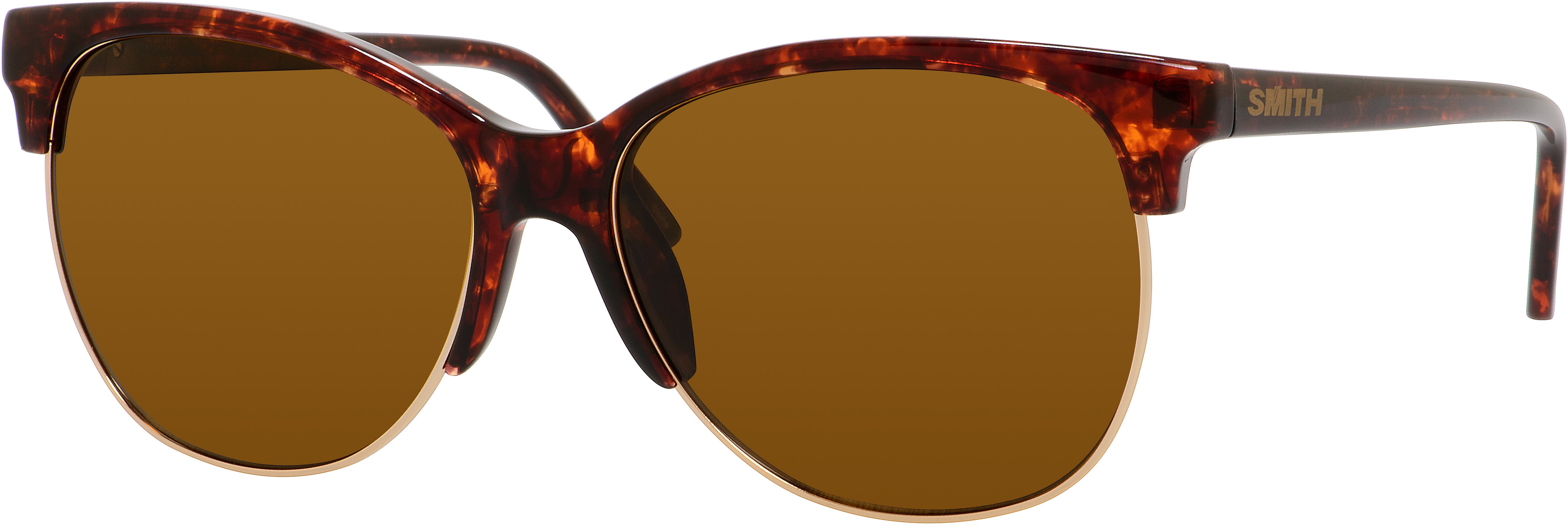 Smith Rebel Oval Modified Sunglasses 0FWH-0FWH  Vintage Havana (F1 Brown Polarized)