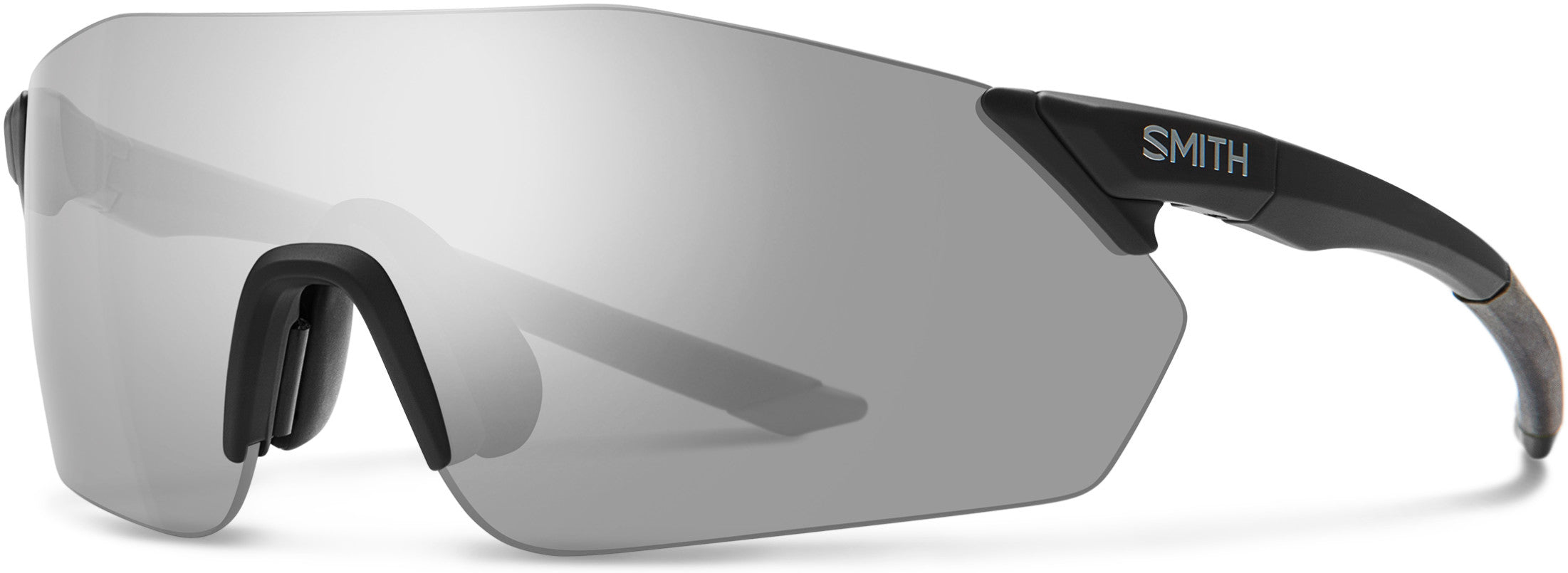 Smith Reverb Special Shape Sunglasses 0003-0003  Matte Black (XB Silver Mirror CP)