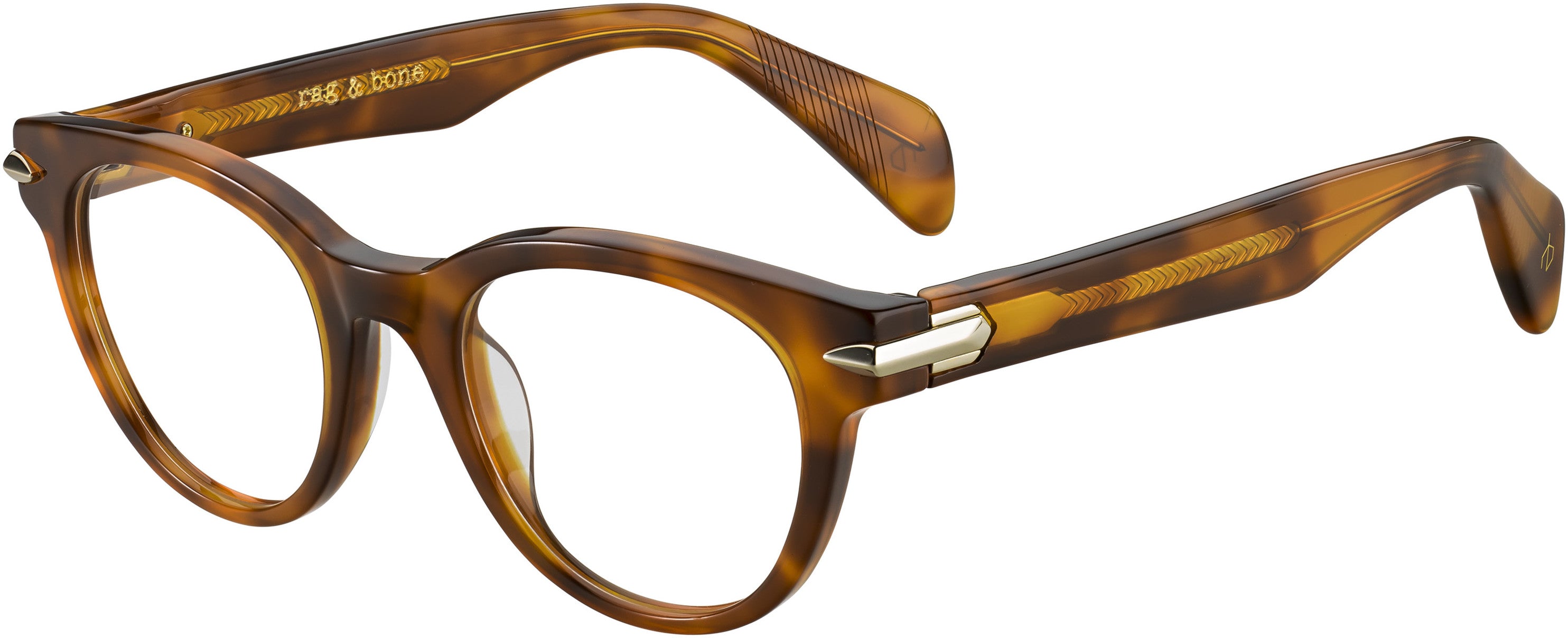 Rag & Bone Rag &amp; Bone 3003 Oval Modified Eyeglasses 0086-0086  Dark Havana (00 Demo Lens)