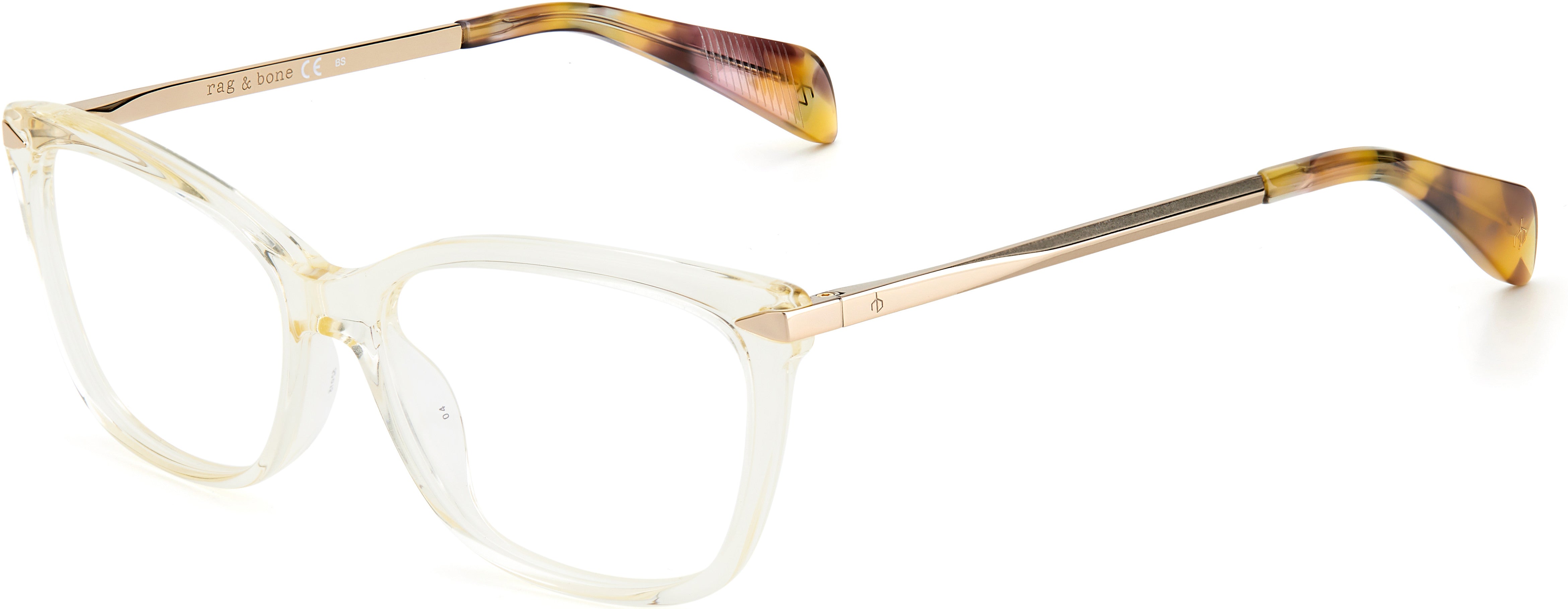Rag & Bone Rag &amp; Bone 3010 Cat Eye/butterfly Eyeglasses 0XNZ-0XNZ  Beige Havana (00 Demo Lens)