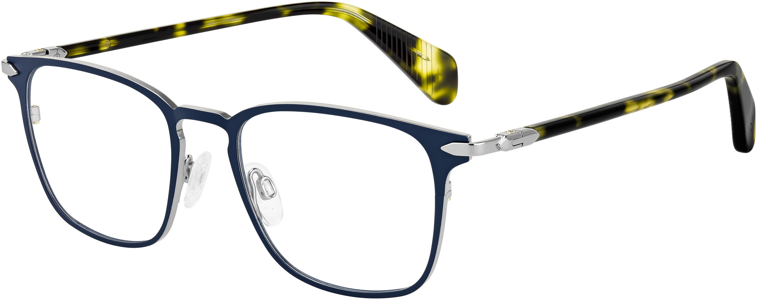 Rag & Bone Rag &amp; Bone 7015 Square Eyeglasses 0FLL-0FLL  Matte Blue (00 Demo Lens)