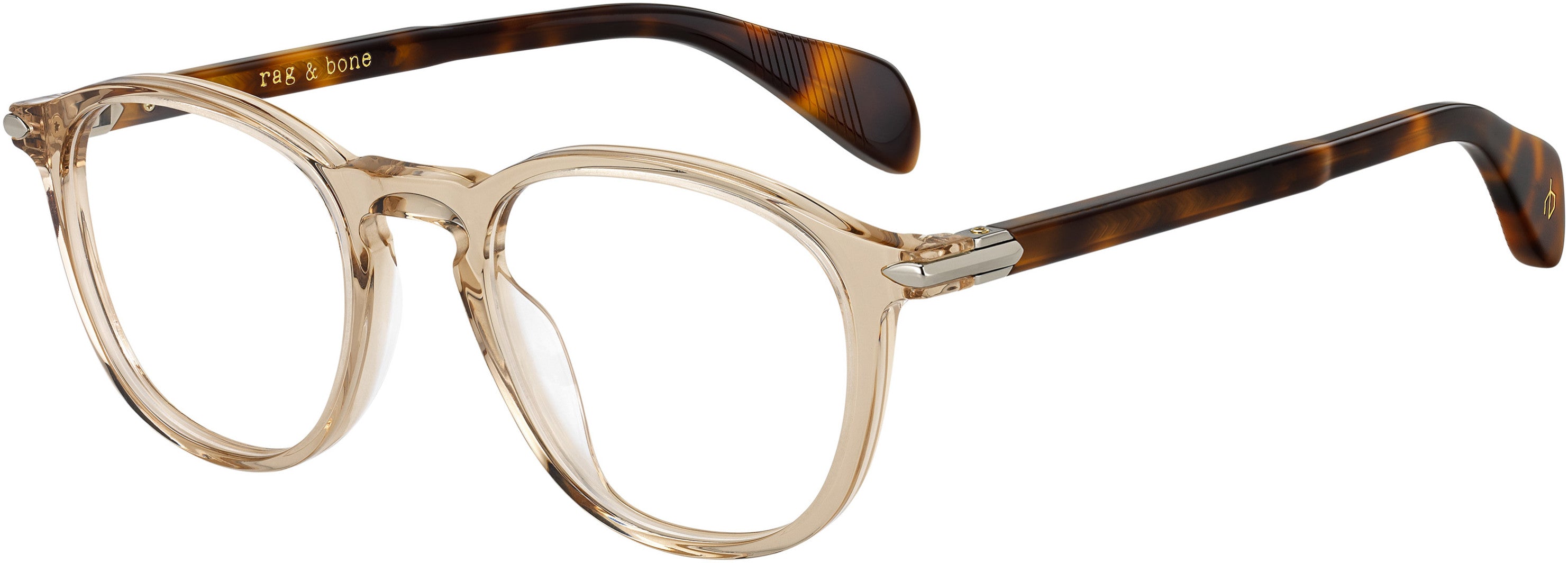 Rag & Bone Rag &amp; Bone 7020 Tea Cup Eyeglasses 009Q-009Q  Brown (00 Demo Lens)