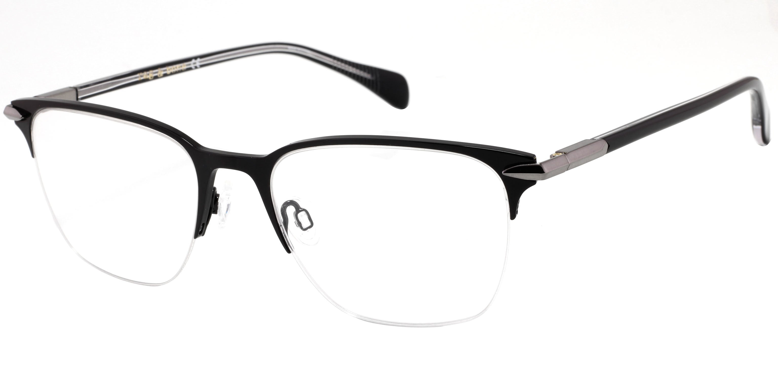 Rag & Bone Rag &amp; Bone 7029 Rectangular Eyeglasses 0807-0807  Black (00 Demo Lens)