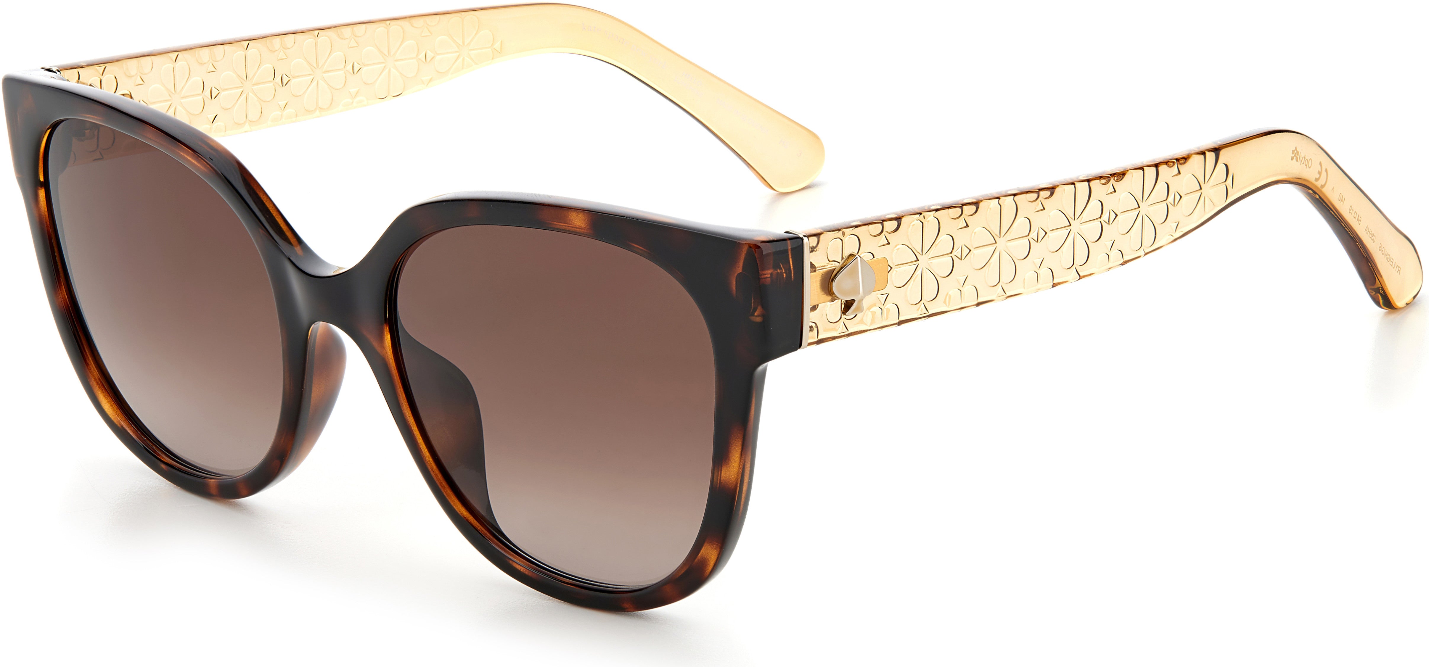 Kate Spade Ryleigh/G/S Cat Eye/butterfly Sunglasses 0086-0086  Dark Havana (HA Brown Gradient)