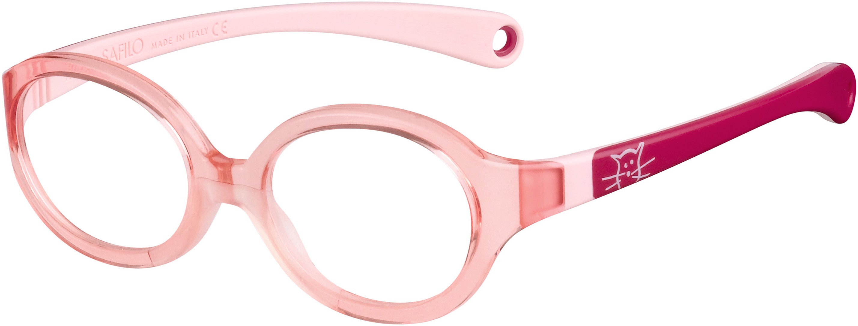 Safilo Safilo Kids Safilo 0001 Oval Modified Eyeglasses 0R84-0R84  Pink Fuchsia (00 Demo Lens)