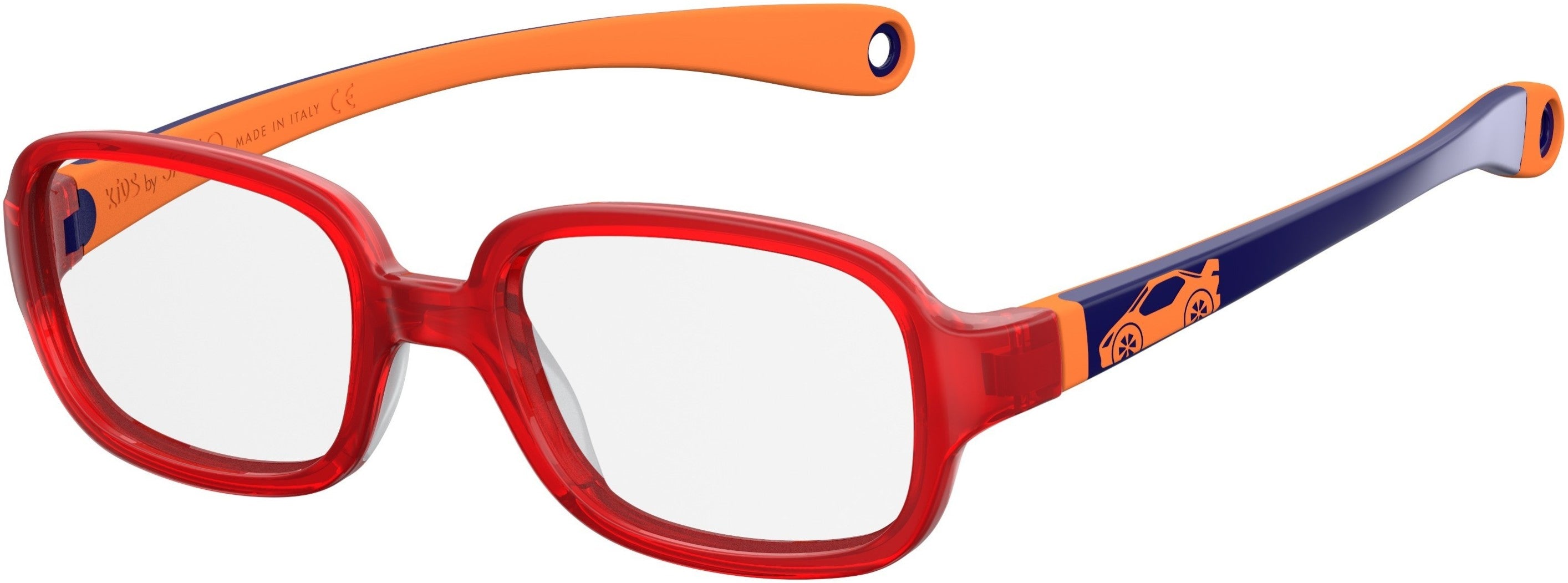 Safilo Safilo Kids Safilo 0003/N Rectangular Eyeglasses 0C9A-0C9A  Red (00 Demo Lens)