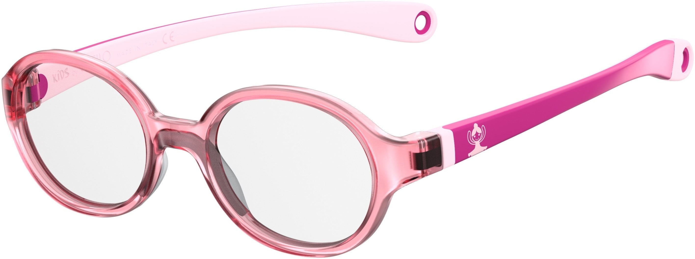 Safilo Safilo Kids Safilo 0004/N Oval Modified Eyeglasses 035J-035J  Pink (00 Demo Lens)