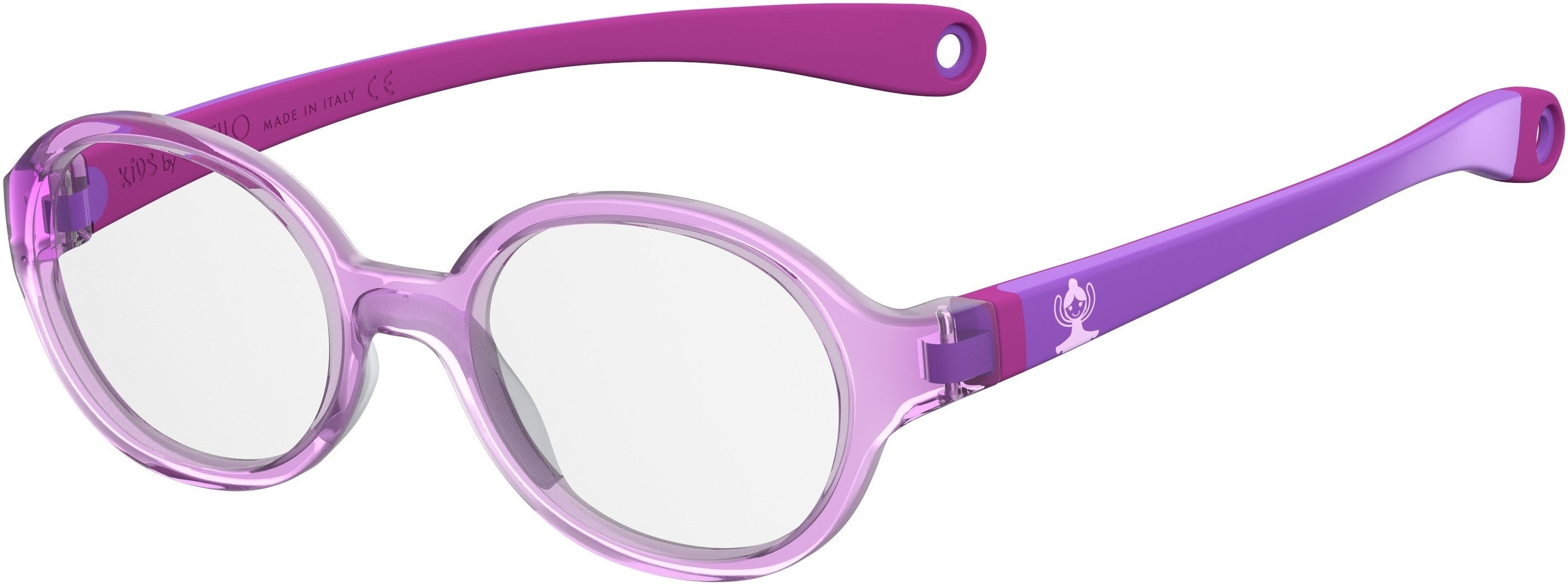 Safilo Safilo Kids Safilo 0004/N Oval Modified Eyeglasses 0789-0789  Lilac (00 Demo Lens)