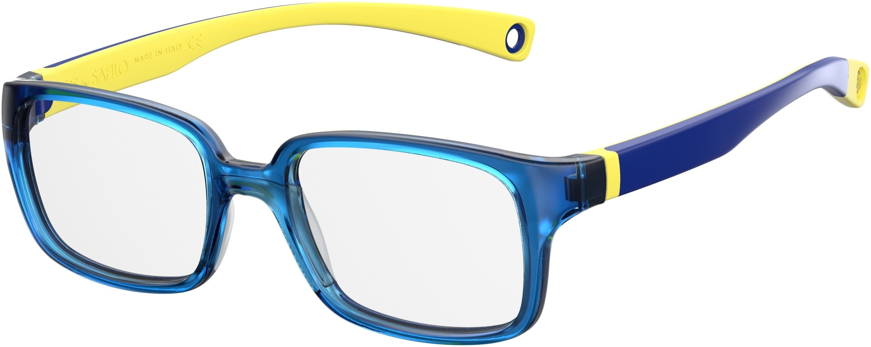 Safilo Safilo Kids Safilo 0005/N Oval Modified Eyeglasses 0DCD-0DCD  Blue Yellow (00 Demo Lens)