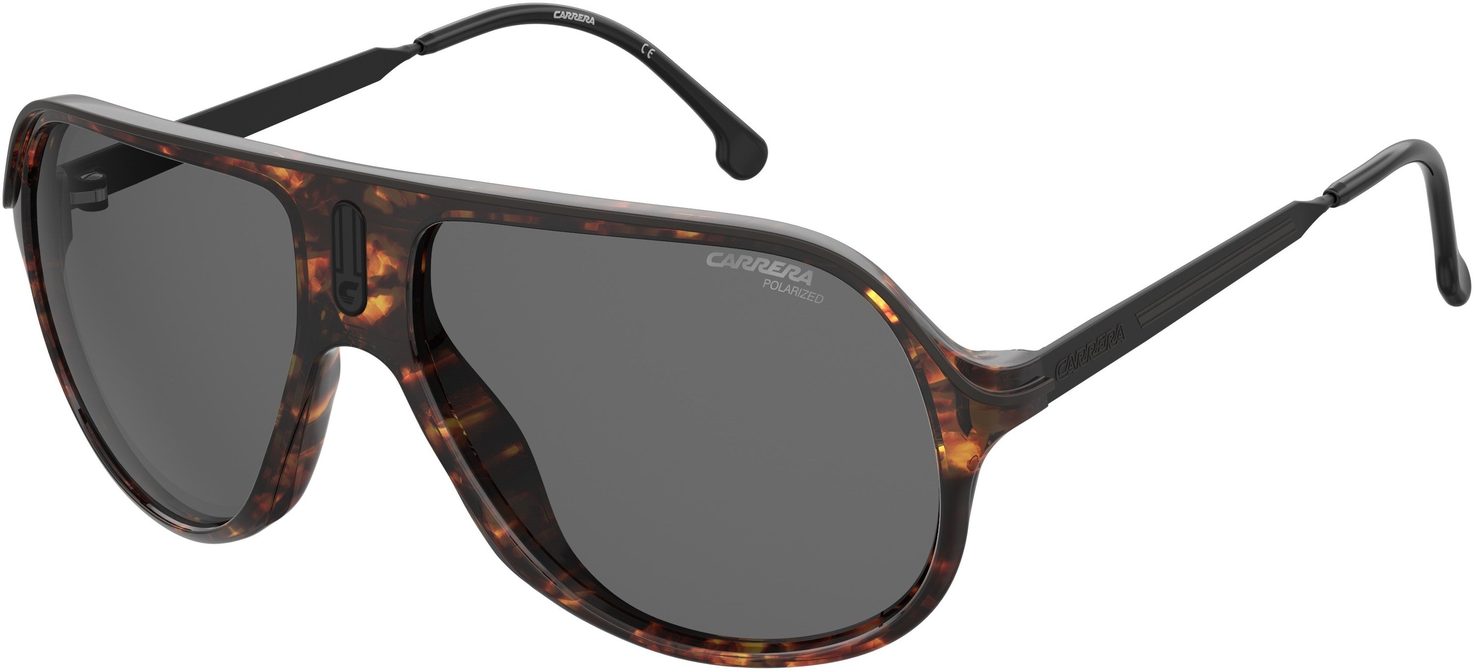 Carrera Safari 65 Rectangular Sunglasses 0WR9-0WR9  Brown Havana (M9 Gray Pz)