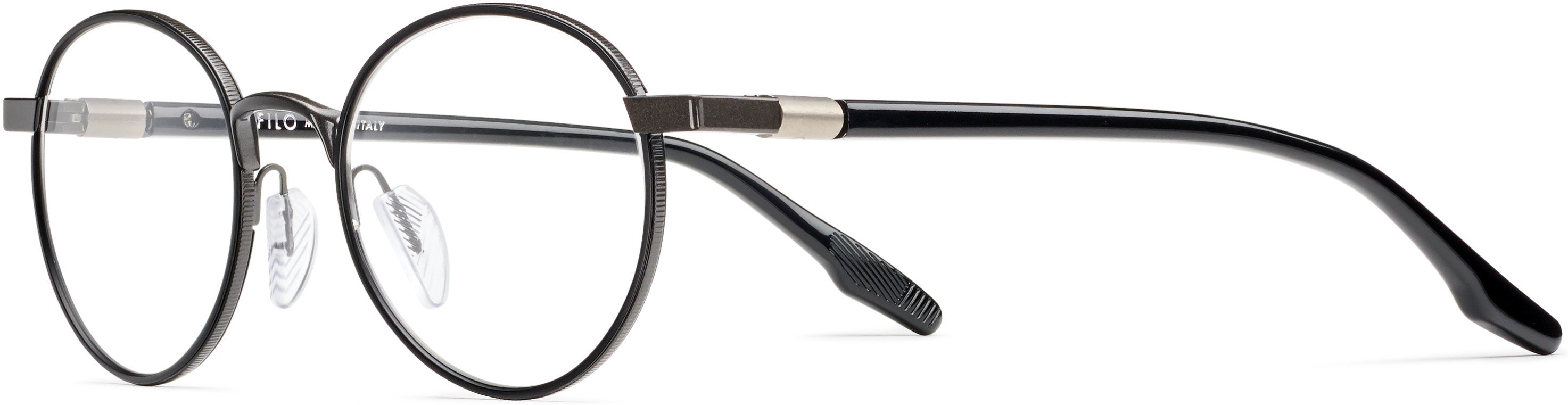 Safilo 2.0 Sagoma 02 Oval Modified Eyeglasses 0V81-0V81  Dark Ruthenium Black (00 Demo Lens)