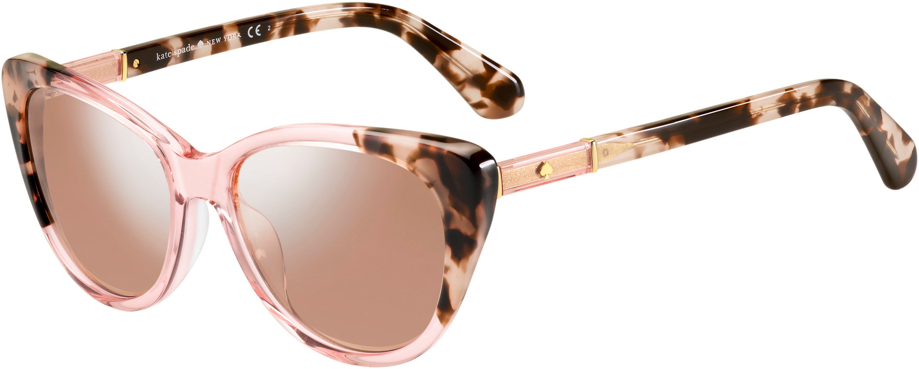 Kate Spade Sherylyn/S Cat Eye/butterfly Sunglasses 0OO4-0OO4  Pink Havana Pink (2S Pink Flash Silver)