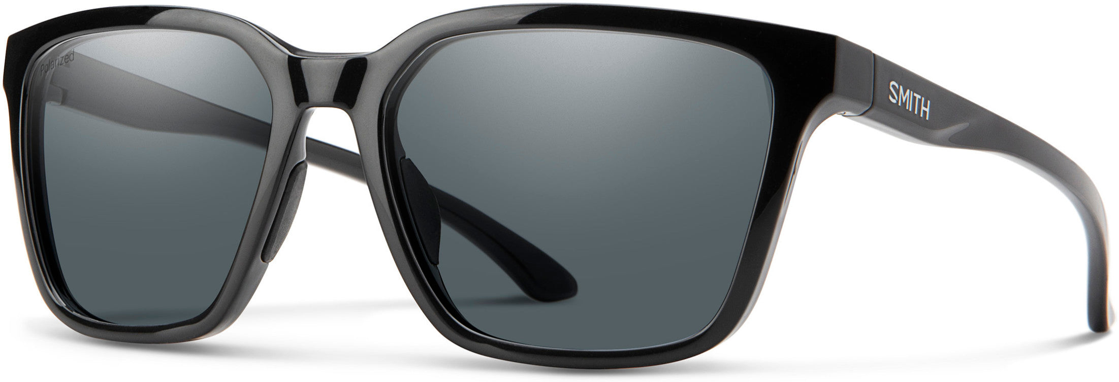 Smith Shoutout Rectangular Sunglasses 0807-0807  Black (M9 Gray Pz)