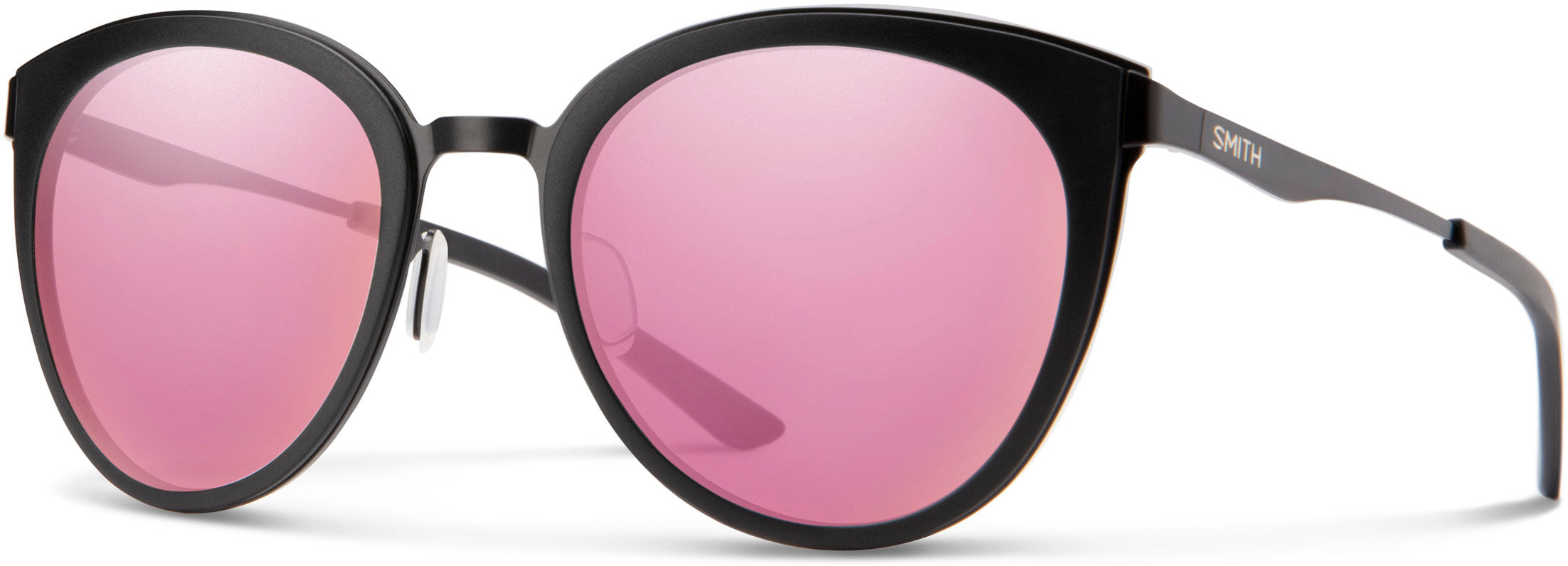 Smith Somerset Cat Eye/butterfly Sunglasses 0003-0003  Matte Black (VQ Pink Multilayer)