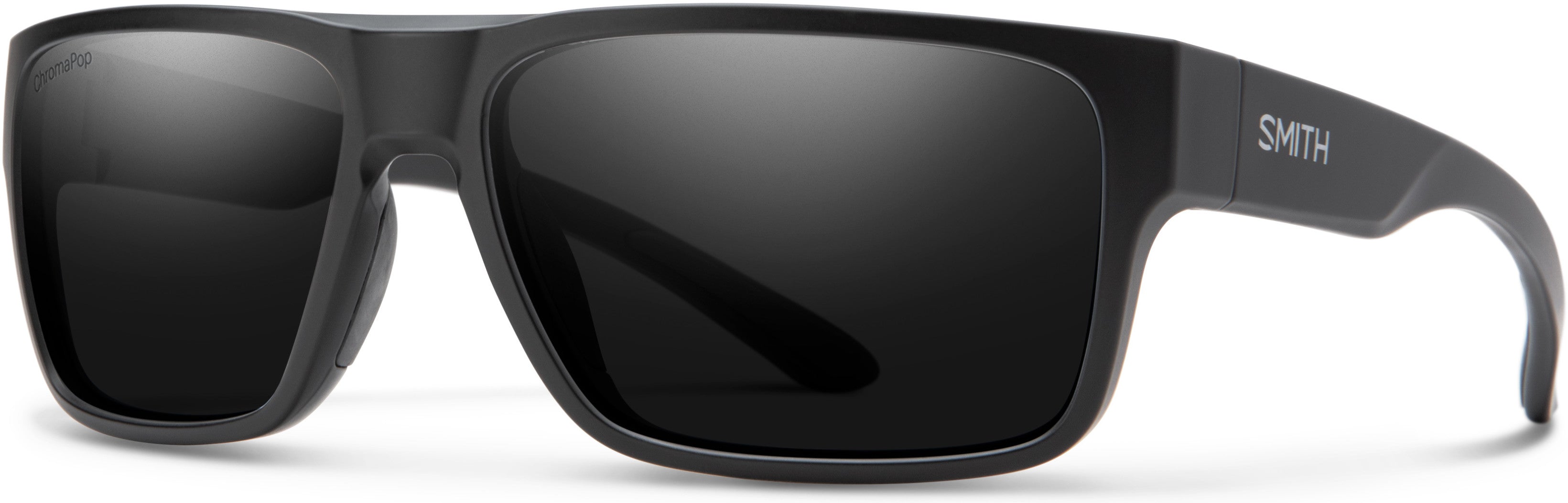 Smith Soundtrack Rectangular Sunglasses 0003-0003  Matte Black (6N Gray Pz CP)