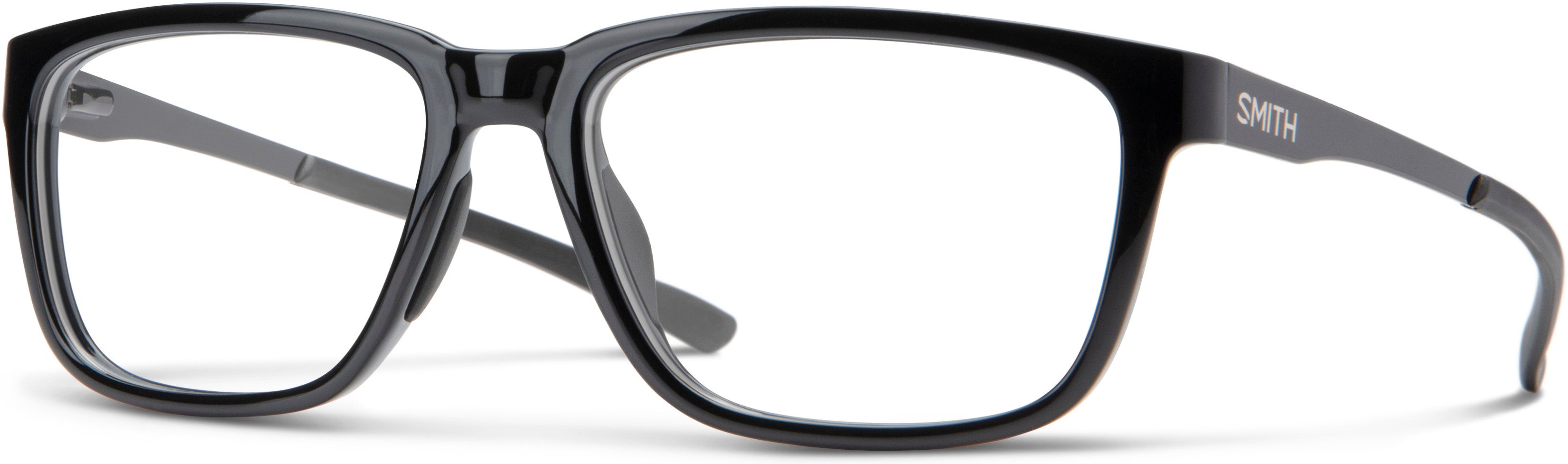 Smith Spindle Rectangular Eyeglasses 0807-0807  Black (00 Demo Lens)