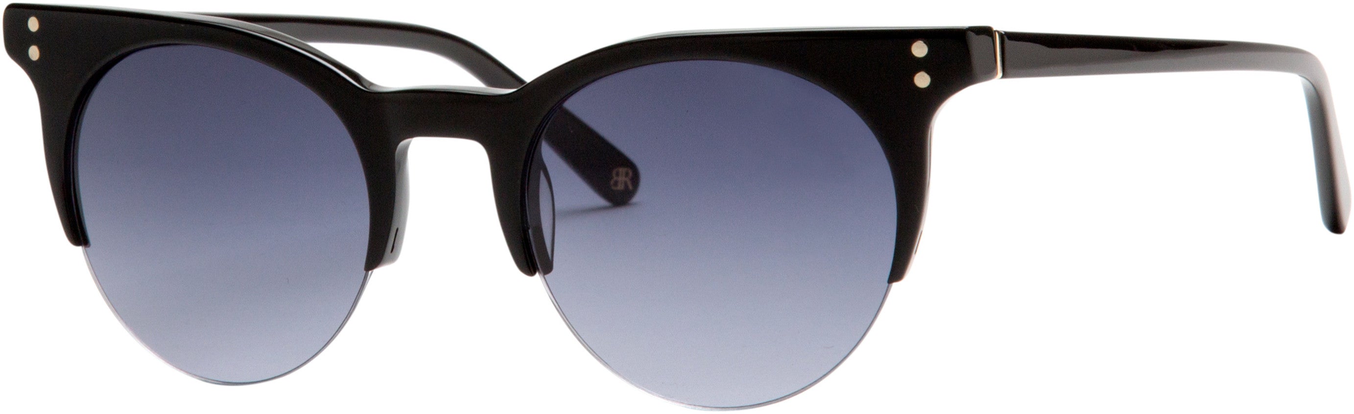 Banana Republic Stevie/S Oval Modified Sunglasses 0807-0807  Black (9O Dark Gray Gradient)