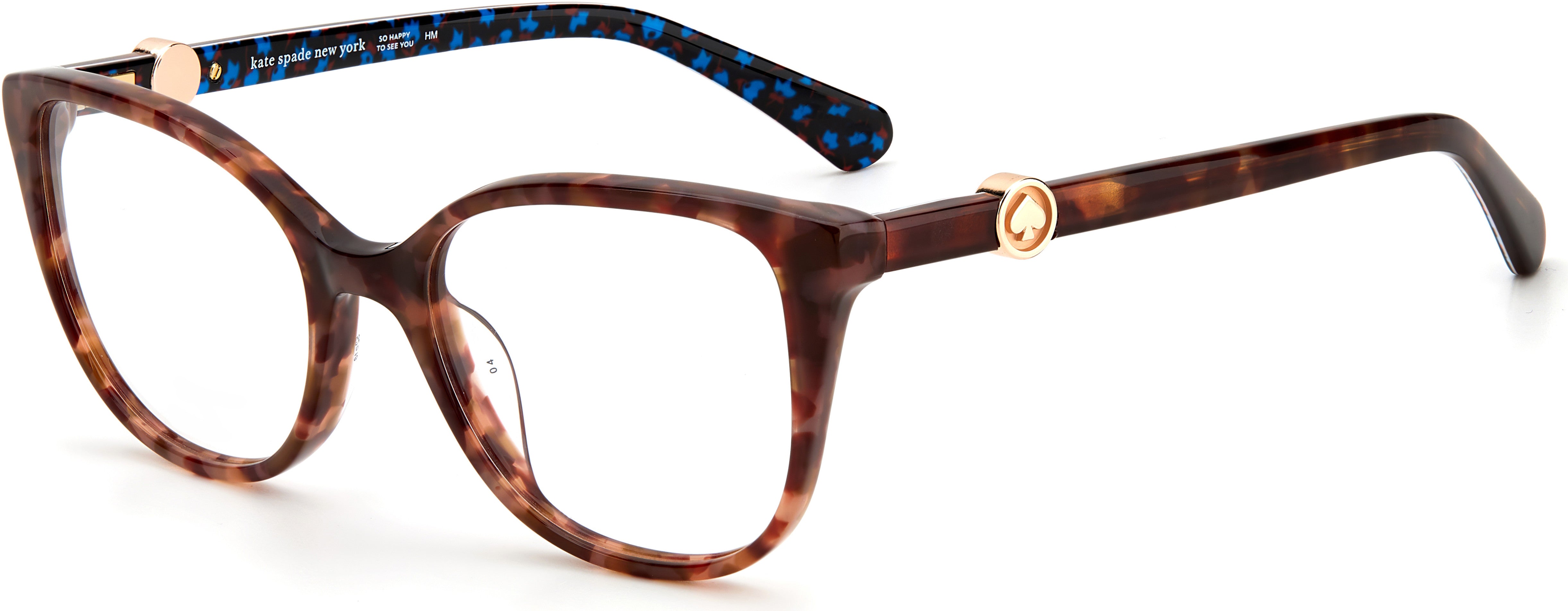 Kate Spade Taya Cat Eye/butterfly Eyeglasses 0086-0086  Dark Havana (00 Demo Lens)