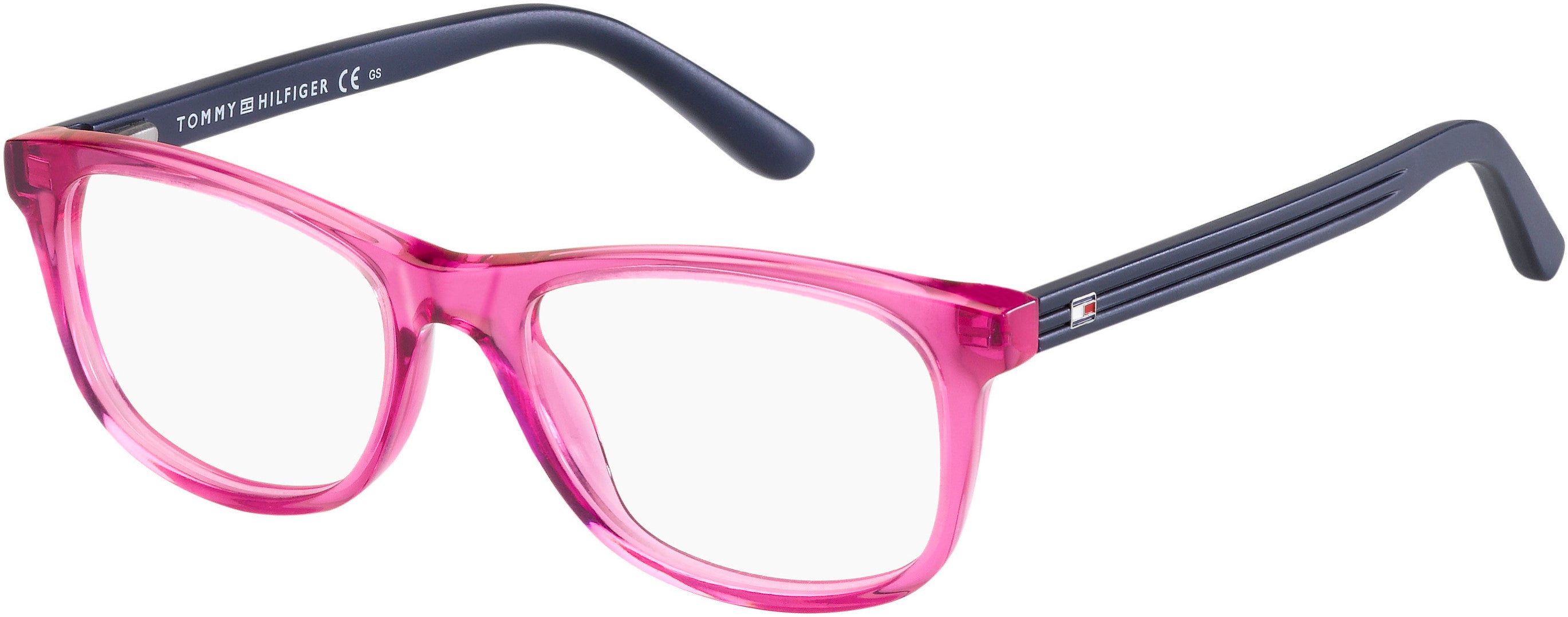Tommy Hilfiger T. Hilfiger 1338 Rectangular Eyeglasses 0H8B-0H8B  Pink Blue (00 Demo Lens)