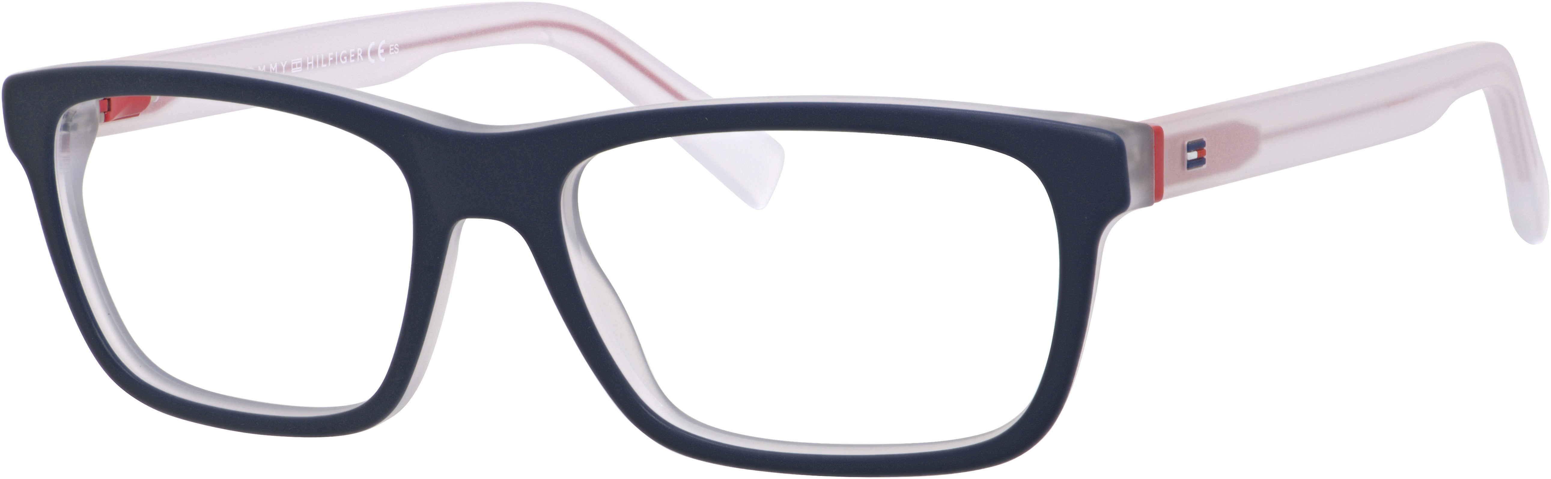 Tommy Hilfiger T. Hilfiger 1361 Rectangular Eyeglasses 0K56-0K56  Bl Crystal Red (00 Demo Lens)