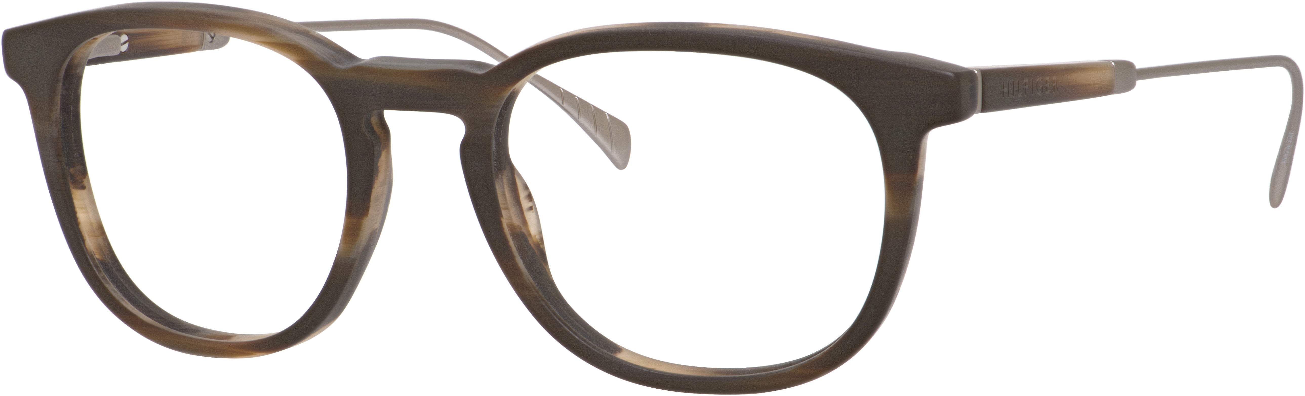 Tommy Hilfiger T. Hilfiger 1384 Oval Modified Eyeglasses 0QET-0QET  Horn Gold (00 Demo Lens)