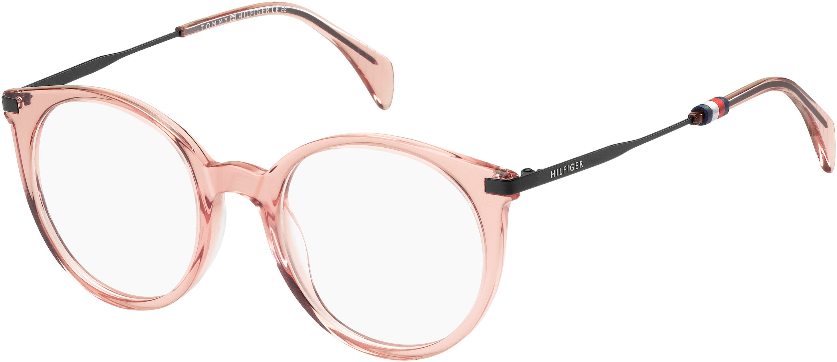 Tommy Hilfiger T. Hilfiger 1475 Oval Modified Eyeglasses 035J-035J  Pink (00 Demo Lens)