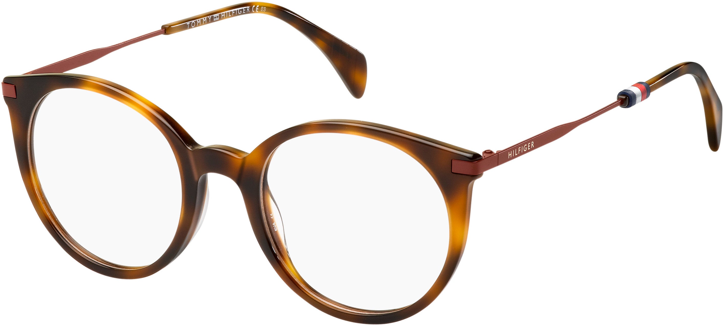 Tommy Hilfiger T. Hilfiger 1475 Oval Modified Eyeglasses 0SX7-0SX7  Light Havana (00 Demo Lens)