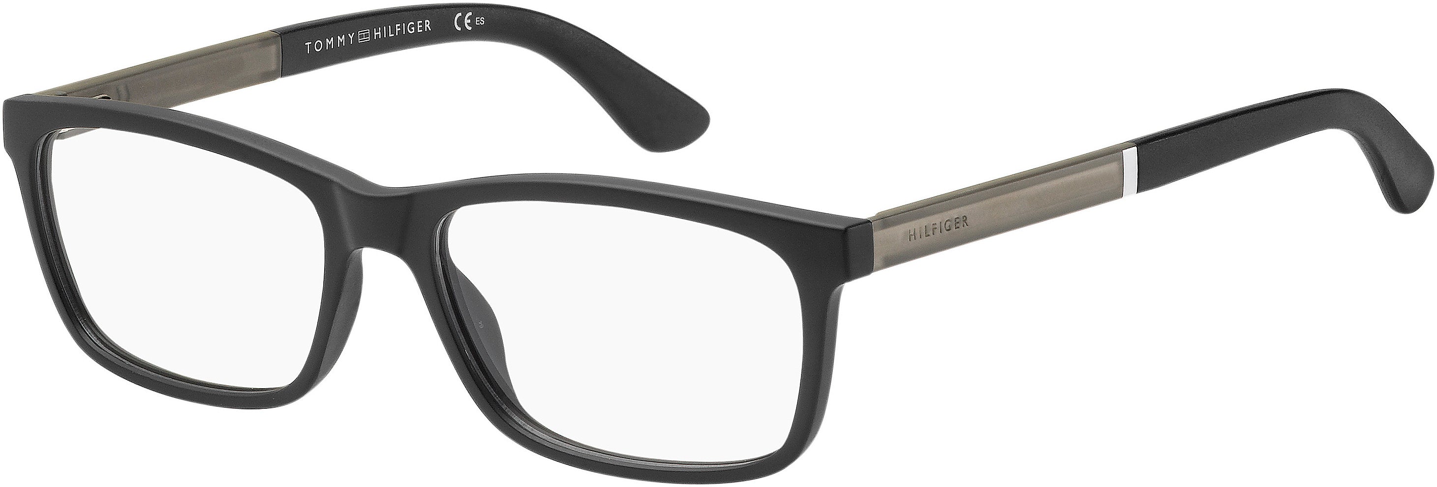 Tommy Hilfiger T. Hilfiger 1478 Rectangular Eyeglasses 0003-0003  Matte Black (00 Demo Lens)