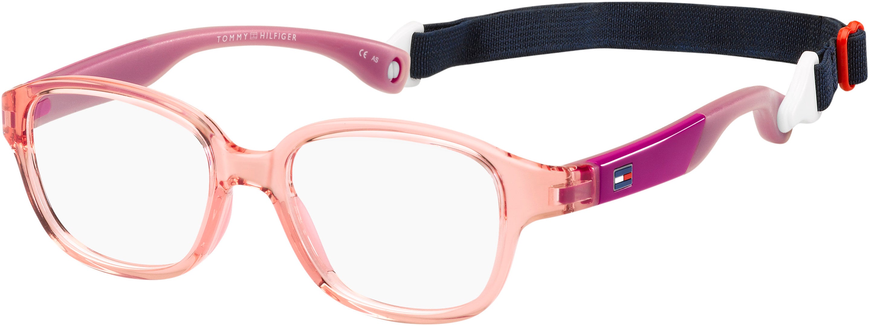 Tommy Hilfiger T. Hilfiger 1500 Oval Modified Eyeglasses 035J-035J  Pink (00 Demo Lens)
