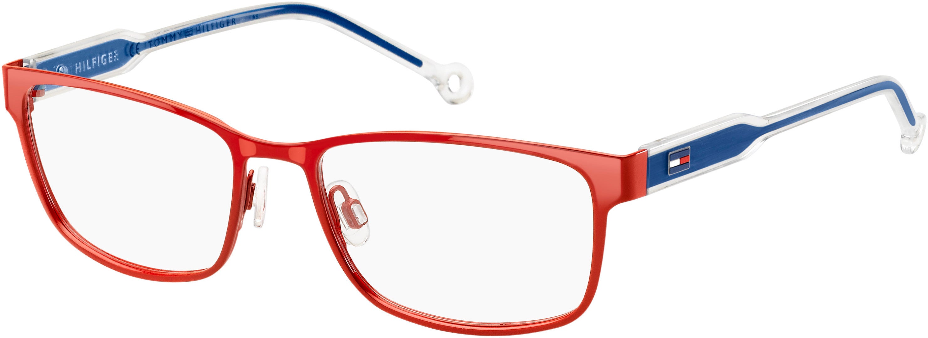 Tommy Hilfiger T. Hilfiger 1503 Rectangular Eyeglasses 0C9A-0C9A  Red (00 Demo Lens)