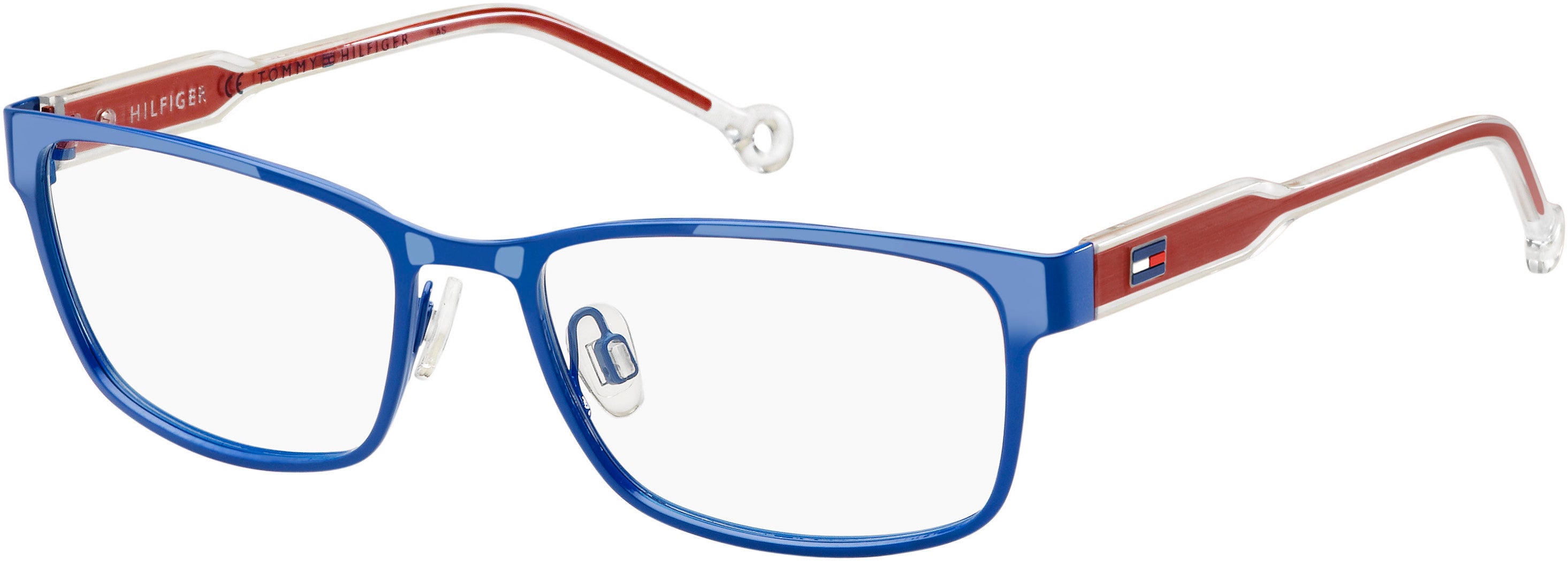 Tommy Hilfiger T. Hilfiger 1503 Rectangular Eyeglasses 0PJP-0PJP  Blue (00 Demo Lens)