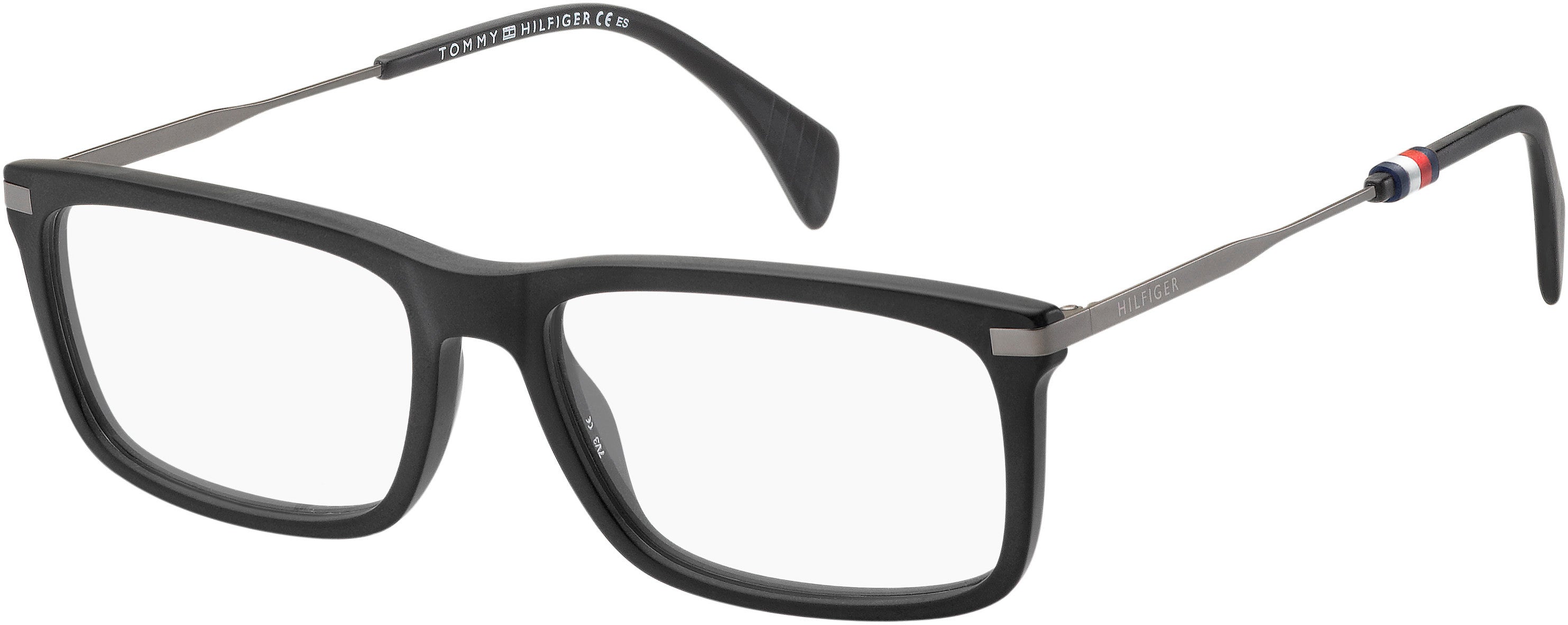 Tommy Hilfiger T. Hilfiger 1538 Rectangular Eyeglasses 0003-0003  Matte Black (00 Demo Lens)