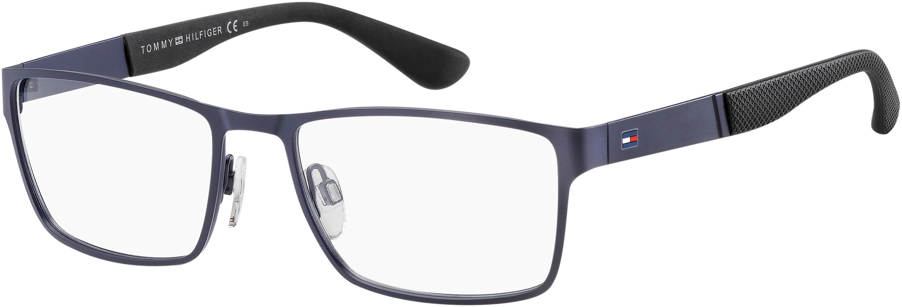 Tommy Hilfiger T. Hilfiger 1543 Rectangular Eyeglasses 0PJP-0PJP  Blue (00 Demo Lens)