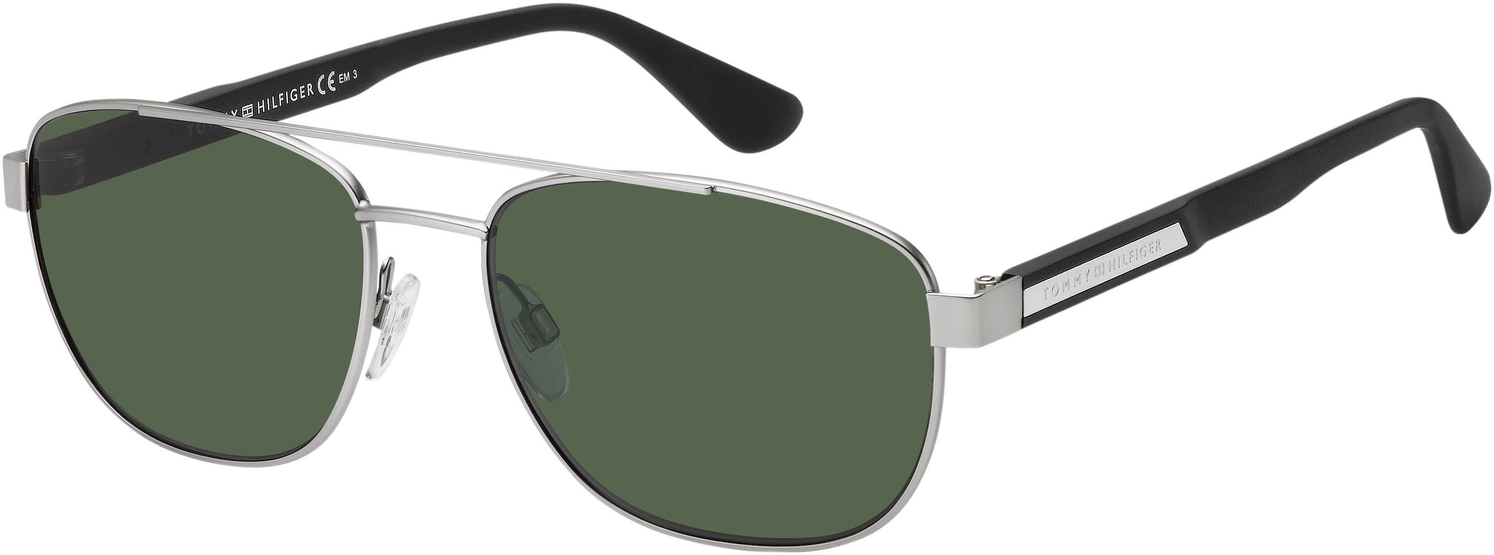 Tommy Hilfiger T. Hilfiger 1544/S Navigator Sunglasses 0VGV-0VGV  Silver Green (QT Green)