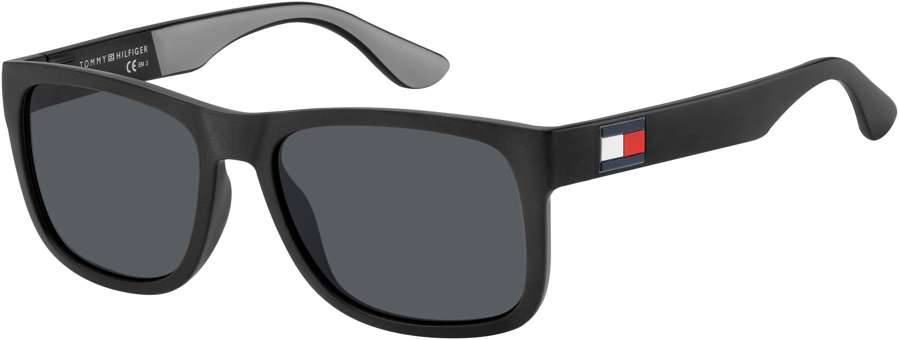 Tommy Hilfiger T. Hilfiger 1556/S Rectangular Sunglasses 008A-008A  Black Gray (IR Gray)