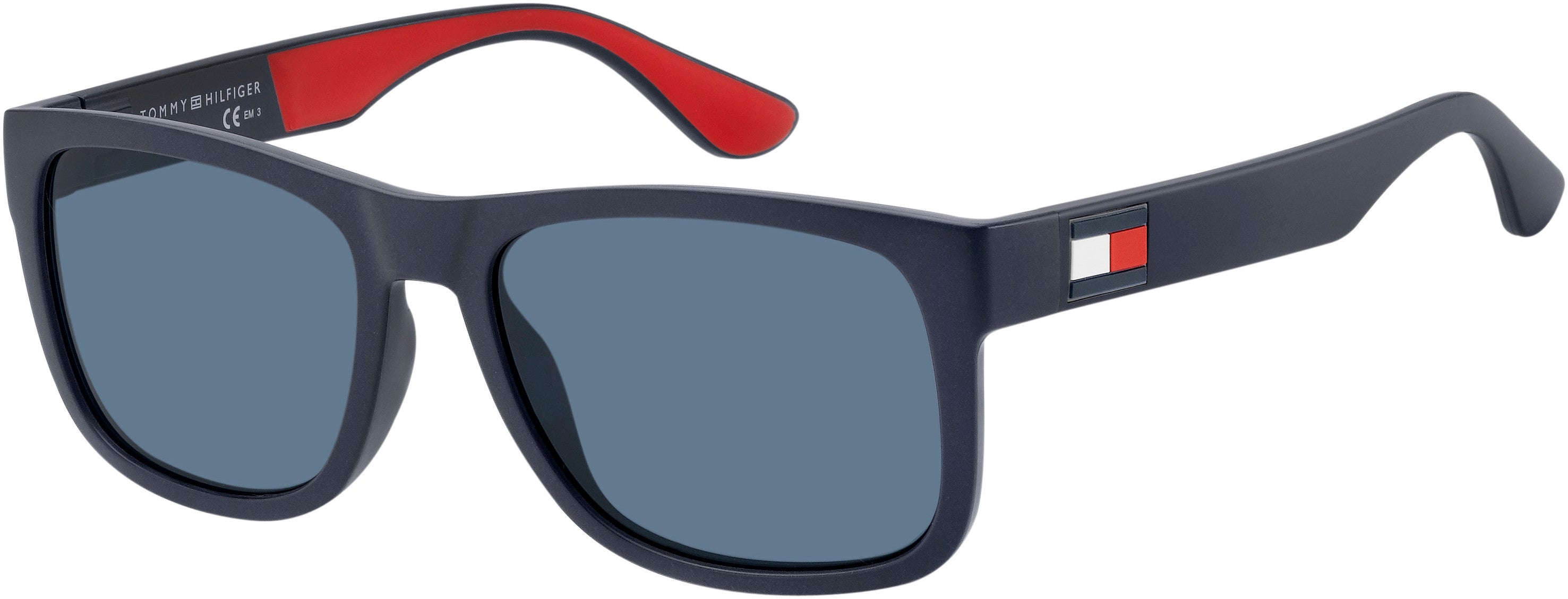 Tommy Hilfiger T. Hilfiger 1556/S Rectangular Sunglasses 08RU-08RU  Bl Red White (KU Blue)