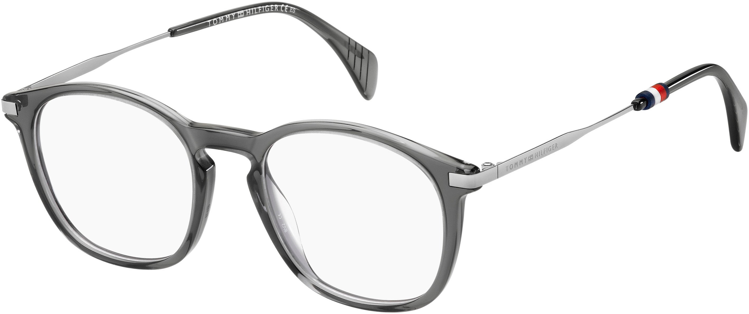 Tommy Hilfiger T. Hilfiger 1584 Oval Modified Eyeglasses 0KB7-0KB7  Gray (00 Demo Lens)