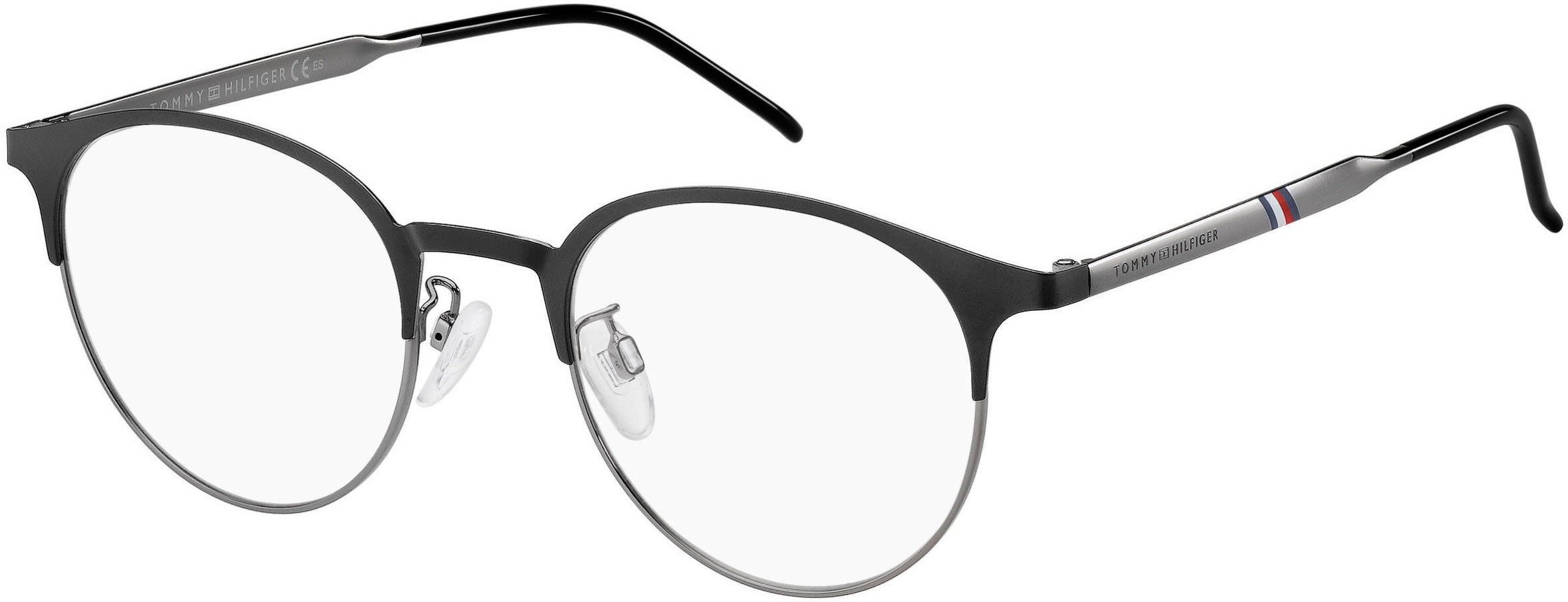 Tommy Hilfiger T. Hilfiger 1622/G Oval Modified Eyeglasses 0284-0284  Black Ruthenium (00 Demo Lens)