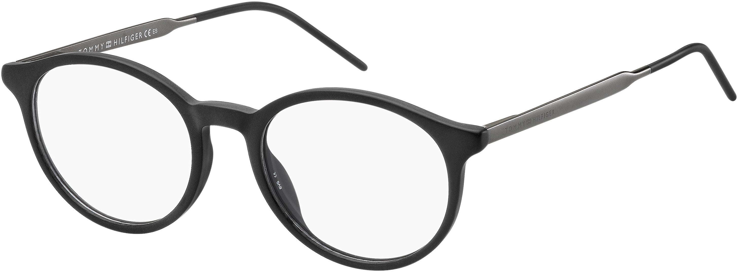 Tommy Hilfiger T. Hilfiger 1642 Tea Cup Eyeglasses 0003-0003  Matte Black (00 Demo Lens)