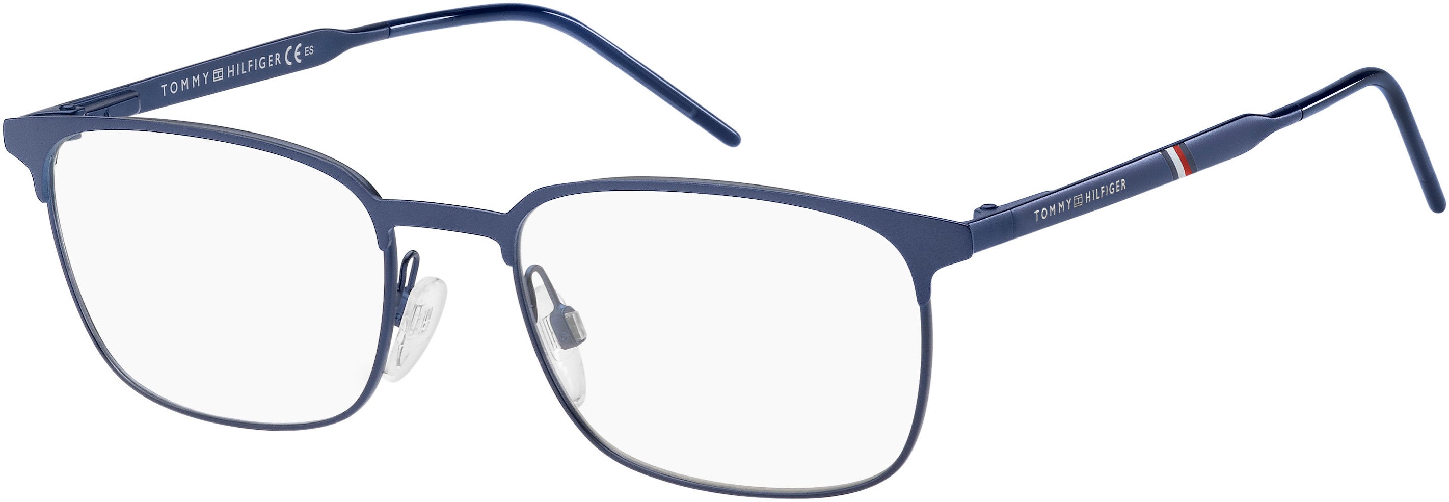 Tommy Hilfiger T. Hilfiger 1643 Rectangular Eyeglasses 0PJP-0PJP  Blue (00 Demo Lens)