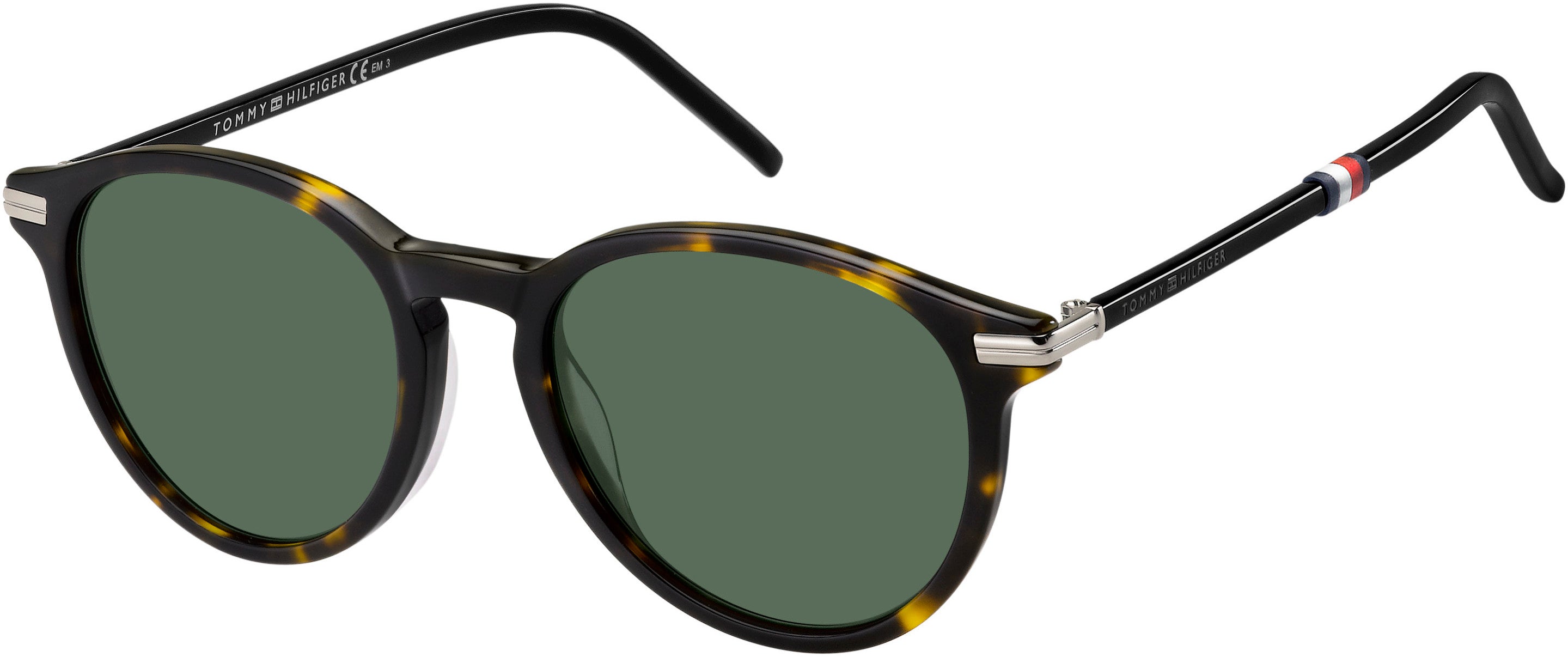 Tommy Hilfiger T. Hilfiger 1673/S Tea Cup Sunglasses 0IWI-0IWI  Havana Brown Black (QT Green)