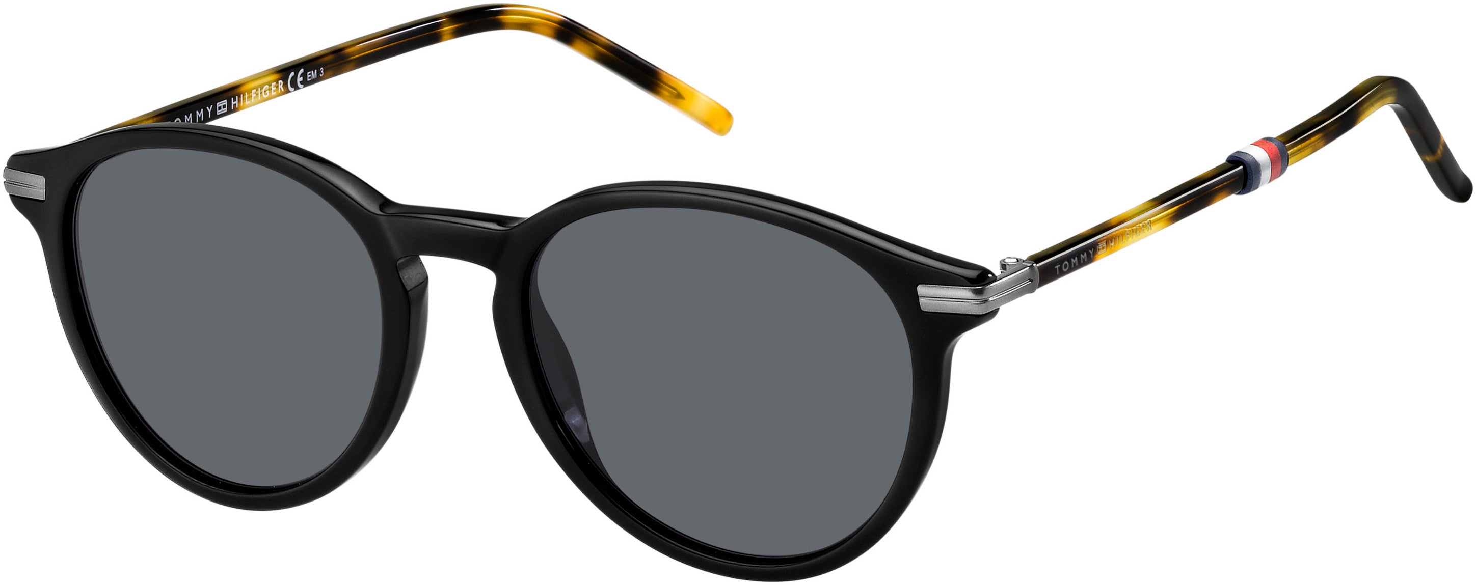Tommy Hilfiger T. Hilfiger 1673/S Tea Cup Sunglasses 0WR7-0WR7  Black Havana (IR Gray)