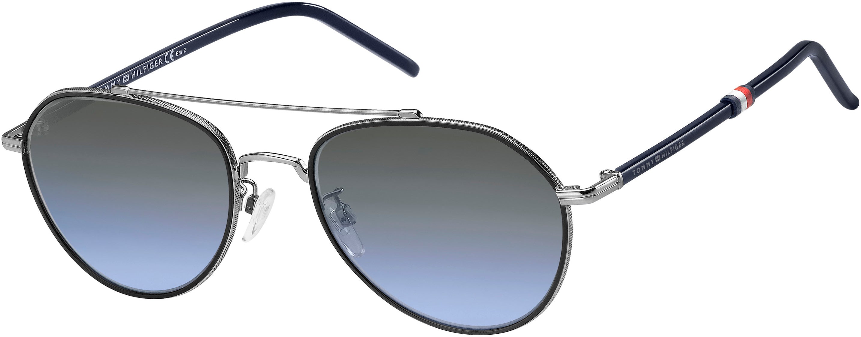 Tommy Hilfiger T. Hilfiger 1678/F/S Aviator Sunglasses 06LB-06LB  Ruthenium (GB Gray Shaded Blue)