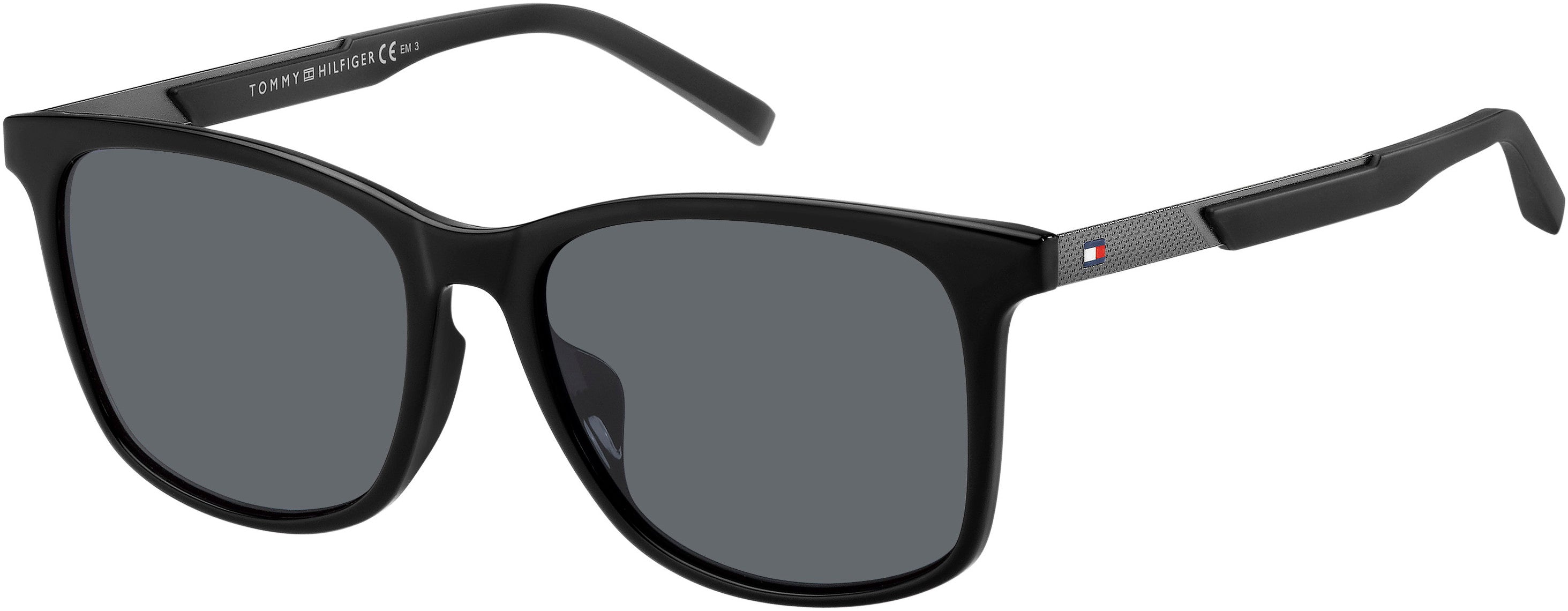 Tommy Hilfiger T. Hilfiger 1679/F/S Rectangular Sunglasses 0807-0807  Black (IR Gray)
