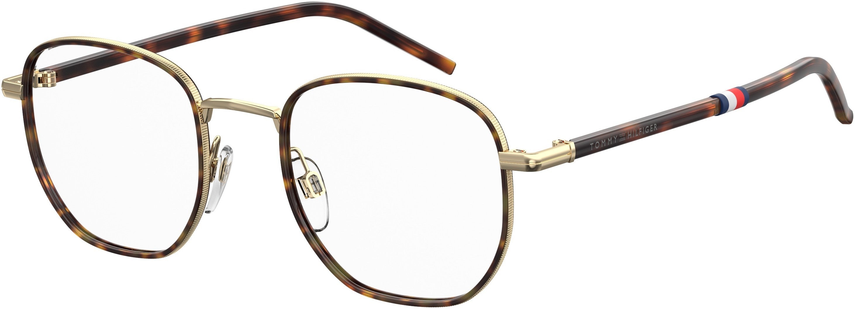 Tommy Hilfiger T. Hilfiger 1686 Rectangular Eyeglasses 0J5G-0J5G  Gold (00 Demo Lens)