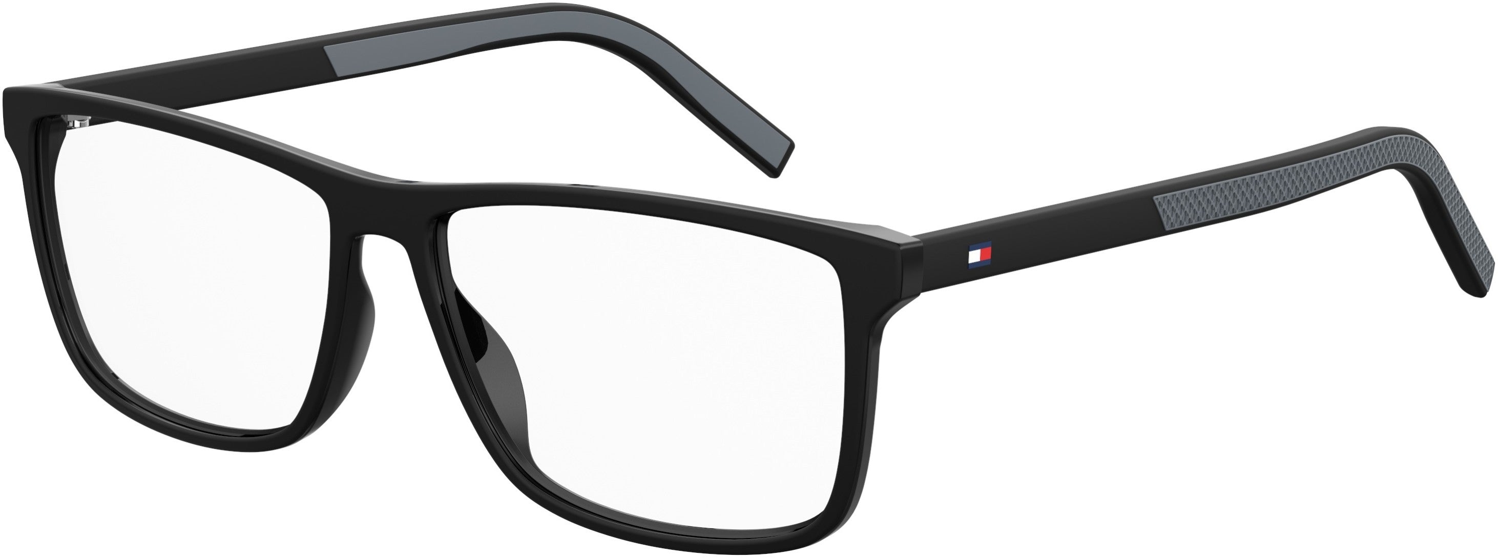 Tommy Hilfiger T. Hilfiger 1696 Rectangular Eyeglasses 0O6W-0O6W  Blrut Dark Gray (00 Demo Lens)